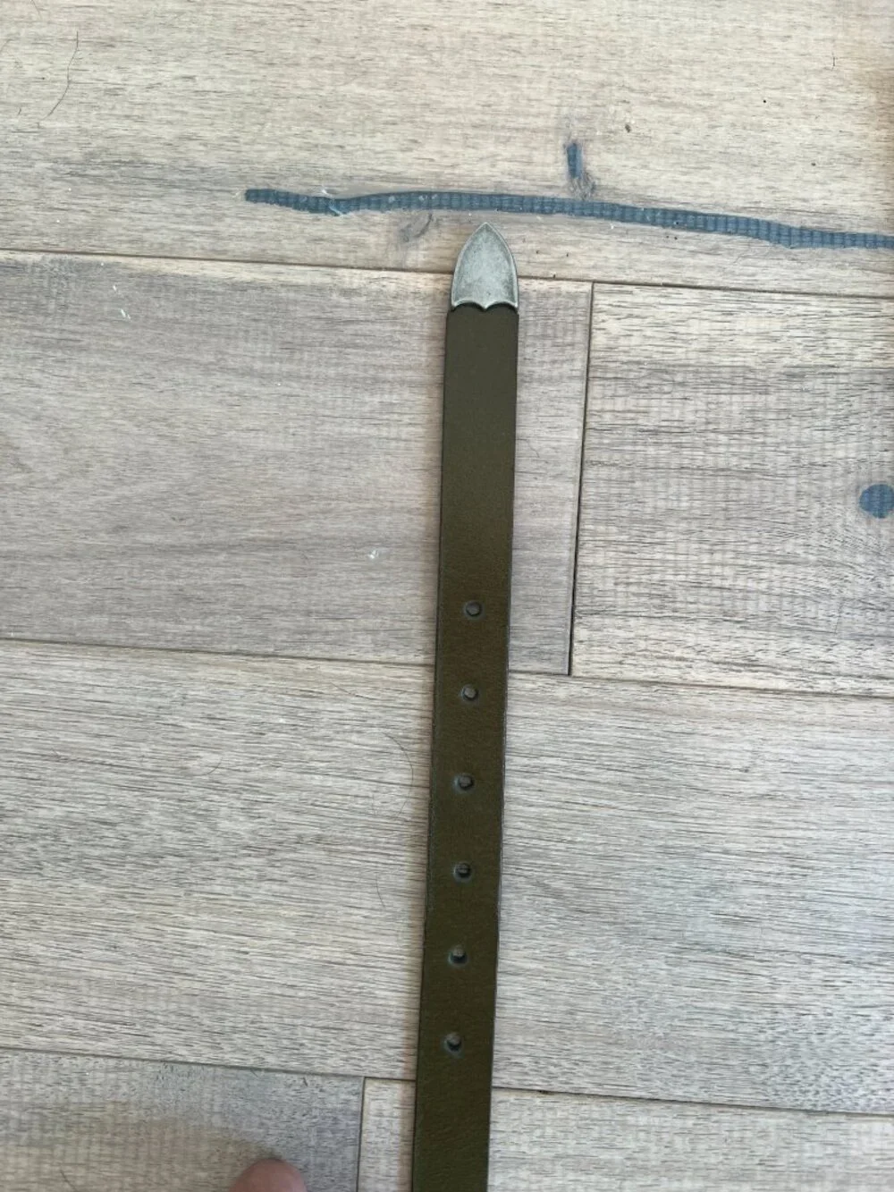 NWOT Lucky Brand Olive Green Leather Belt - Size Large